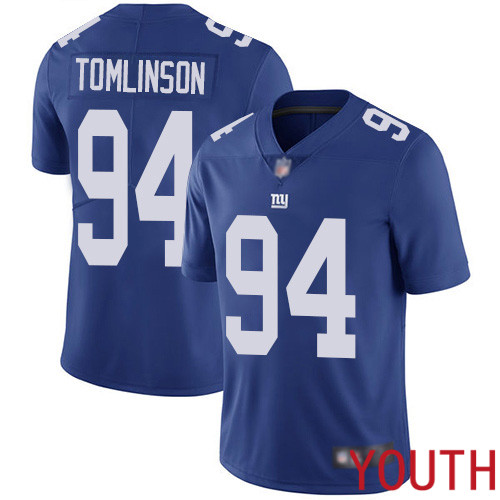 Youth New York Giants #94 Dalvin Tomlinson Royal Blue Team Color Vapor Untouchable Limited Player Football NFL Jersey